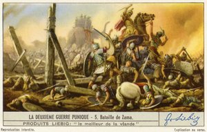 Schlacht von Zama, Zweiter Punischer Krieg, Liebig-Karte von French School