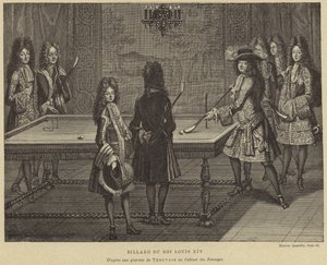 Billardtisch von König Ludwig XIV. von Frankreich von French School