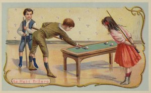 Billard (Chromolithografie) von French School
