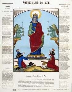 Schwarze Madonna: Oraison in Notre-Dame du Puy - Bild von Epinal, n.d. von French School