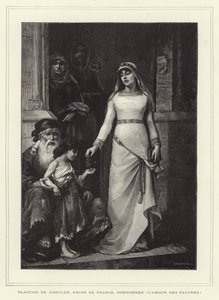 Blanche von Kastilien, Königin von Ludwig VIII. von Frankreich und Mutter von Ludwig IX. von French School