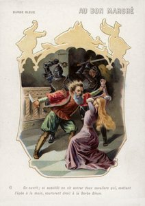 Blaubarts Frau wird vor dem Tod durch die Ankunft ihrer Brüder gerettet von French School