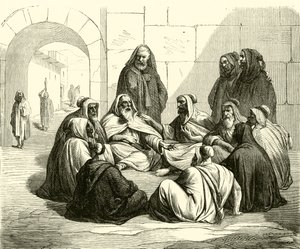 Boas kauft das Feld von Noemi (Gravur) von French School