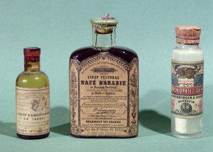 Flaschen mit pharmazeutischer Medizin