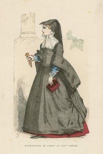 Bürgerliche Pariserin, 16. Jahrhundert von French School