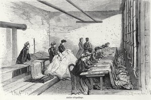 Bouterel-Färberei in Clichy, aus Turgan, Paris, 1874 von French School