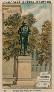 Broca, Professor der Anthropologie, 1824-1880, errichtet am Boulevard St-Germain von French School