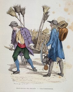 Besenhändler und Kesselschmied - in „Die Kostüme von Paris durch die Jahrhunderte“