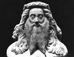 Büste von der Grabstatue von Jean II de Vienne (gest. 1435), Seigneur von Pagny, genannt mit dem langen Bart, Original aus dem 15. Jahrhundert