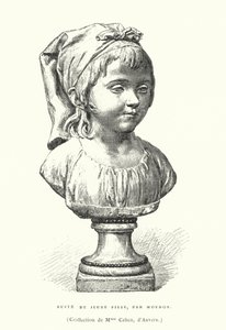 Büste eines jungen Mädchens, von dem französischen Bildhauer Jean-Antoine Houdon, späte 18. oder frühe 19. Jahrhundert von French School