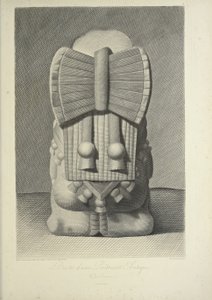 Büste einer aztekischen Priesterin, Illustration aus 