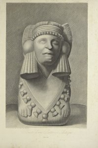 Büste einer aztekischen Priesterin, Illustration aus 