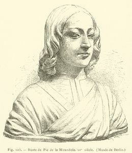 Büste von Pic de la Mirandole, 15. Jahrhundert, Museum von Berlin von French School