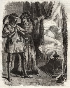 Indem er eine Tür öffnete, zeigte er dem Ehemann seine eigene Frau, die nackt lag. Louis I. von Valois, Herzog von Orleans (1372-1407), ließ Raoul d