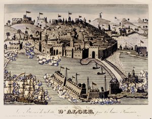 Kolonialismus: Die Blockade der Stadt Algier durch die französische Armee, 1830 von French School