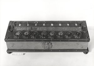 Rechenmaschine, erfunden von Blaise Pascal (1623-62), 1644