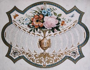 Kalender für 1839, graviert von Godefroy Engelmann, ca. 1838 von French School