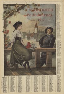 Kalender für 1917 von French School