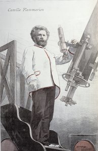 Camille Flammarion (1842-1925) aus La Revue Illustre, veröffentlicht im Januar 1891 von French School