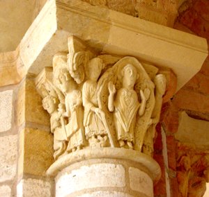 Kapitell mit Darstellung der Verherrlichung des Heiligen Martin von French School