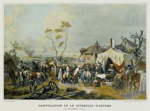Kapitulation der Zitadelle von Antwerpen (Flandern, Belgien), 29. November 1792 von French School