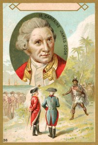 Kapitän James Cook, englischer Entdecker von French School