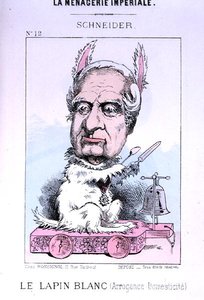 Karikatur von Eugene Schneider (1805-75) vor 1870 von French School