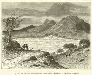 Tagebau-Salzmine in Cardona, Katalonien, Spanien von French School