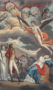 Karikatur des Staatsstreichs vom 18. Brumaire, 9. November 1799 von French School