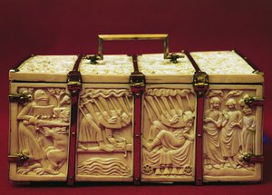 Kästchen mit Szenen aus der Liebesliteratur, 1330er Jahre