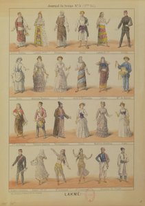 Besetzung der Oper Lakme von Leo Delibes (1861-91) von French School