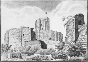 Schloss von Gisors, Normandie, frühes 19. Jahrhundert von French School
