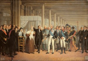 Kataraktoperation durchgeführt von Guillaume Dupuytren (1777-1835) in Anwesenheit von König Charles X (1757-1836) im Hotel Dieu