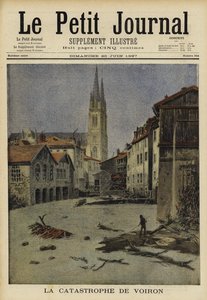 Katastrophale Überschwemmungen in Voiron, Frankreich, 1897 von French School
