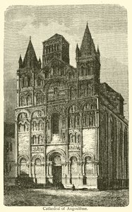 Kathedrale von Angoulême (Gravur) von French School