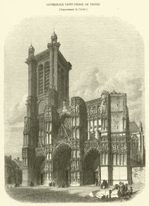 Kathedrale Saint-Pierre von Troyes, Département Aube (Gravur) von French School