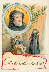Catherine de Medici und ihr Ehemann, Karl IX. von Frankreich von French School