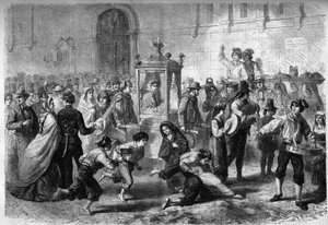 Katholischer Ritus - Taufe - Neapel, Italien von French School