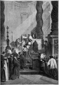 Katholisches Ritual - Ostern - 1860: Papst Pius IX von French School