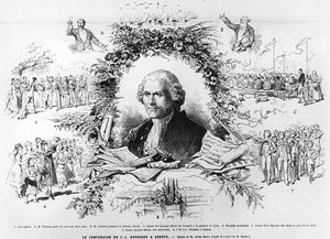 Feierlichkeiten in Genf zum hundertsten Todestag von Jean-Jacques Rousseau, Illustration aus Le Monde Illustrée, 1878
