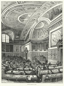Chambre des Pairs, Oberhaus des französischen Parlaments von 1814 bis zu seiner Abschaffung nach der Revolution von 1848 von French School