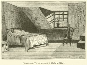 Zimmer, in dem Turner starb, in Chelsea von French School