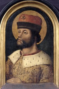 Karl der Große (742-814), König der Franken, ca. 1520 von French School