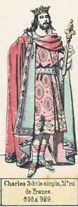 Karl III. der Einfältige, 31. König von Frankreich, 898 bis 929 von French School