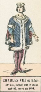 Karl VIII. genannt der Freundliche, 56. König, bestieg den Thron 1483, gestorben 1498 von French School