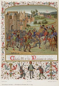 Karl VI. und die Pariser in Waffen von French School