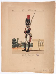 Chasseur der kaiserlichen Garde, französische Truppen Nr. 4 von French School
