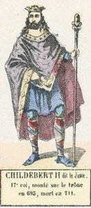 Childebert II. genannt der Gerechte von French School