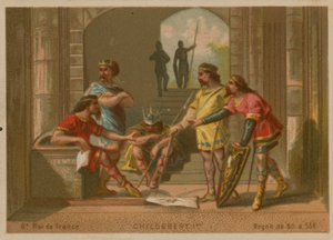Childebert I., König von Frankreich (ca. 496-558) von French School