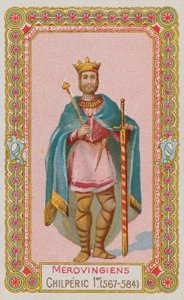 Chilperich I., merowingischer König von Frankreich von 567-584 von French School